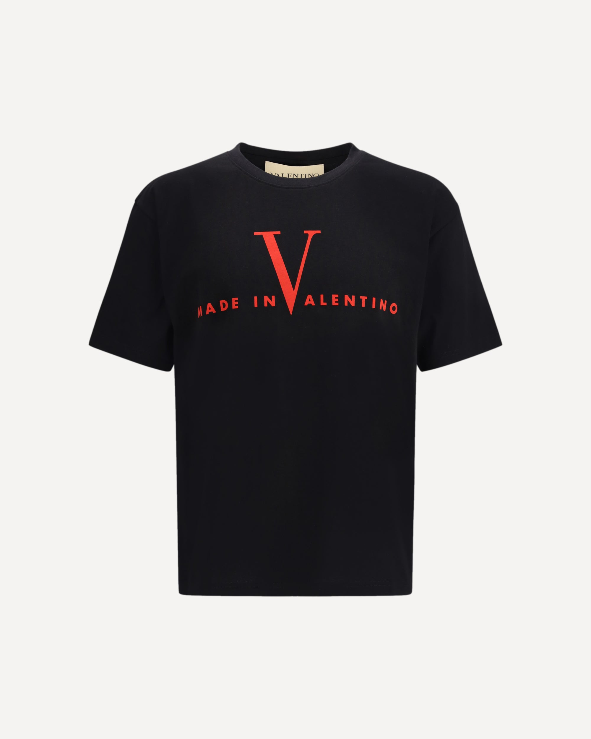VALENTINO T-shirt with a "Made in Valentino" print Male L