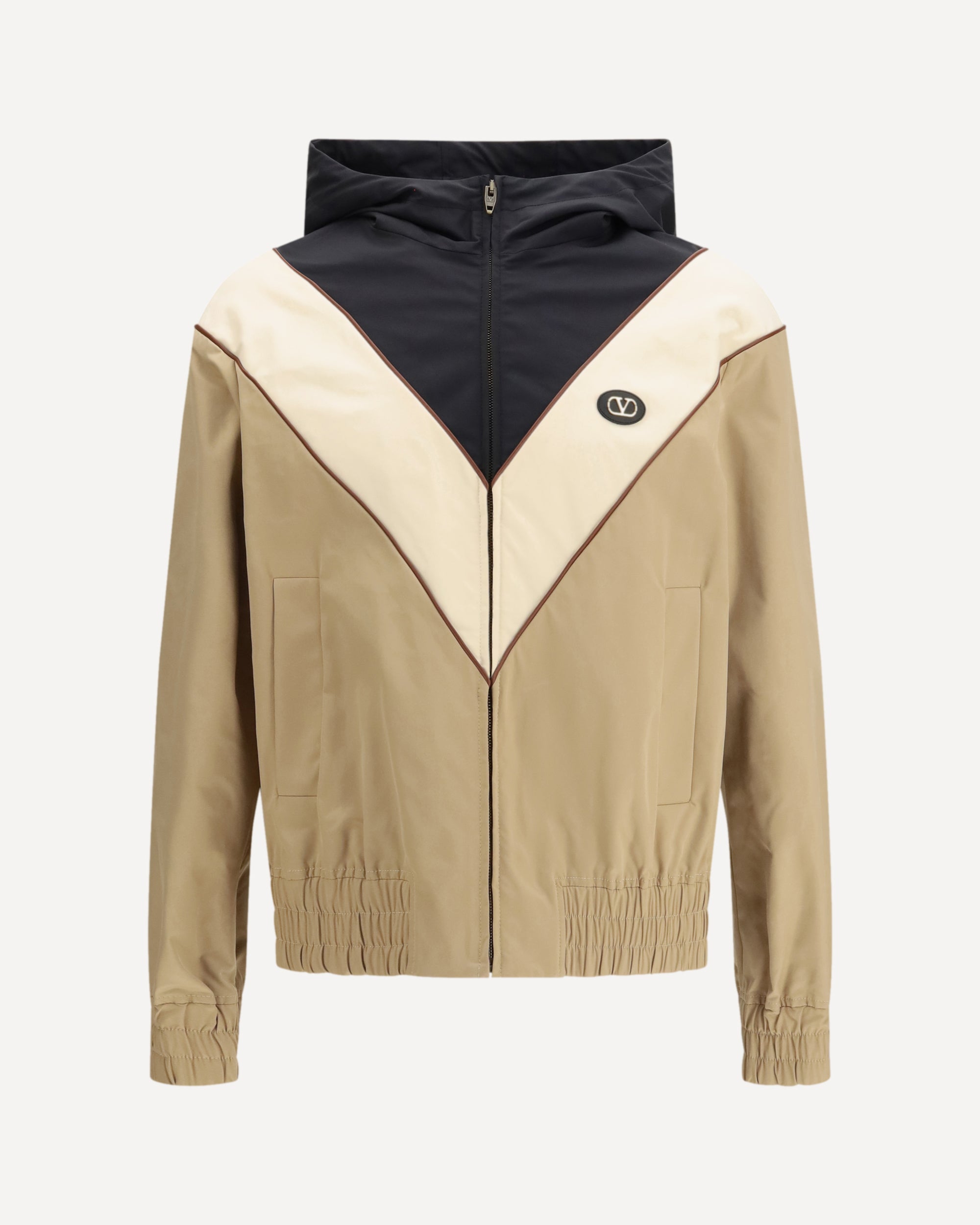 VALENTINO Nylon hooded windbreaker Jacket Male 50