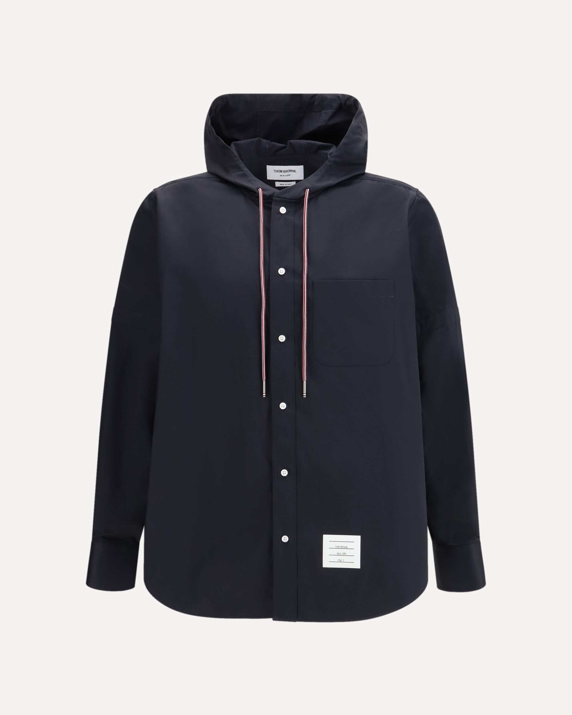 THOM BROWNE Nylon cotton hooded Jacket Male 2