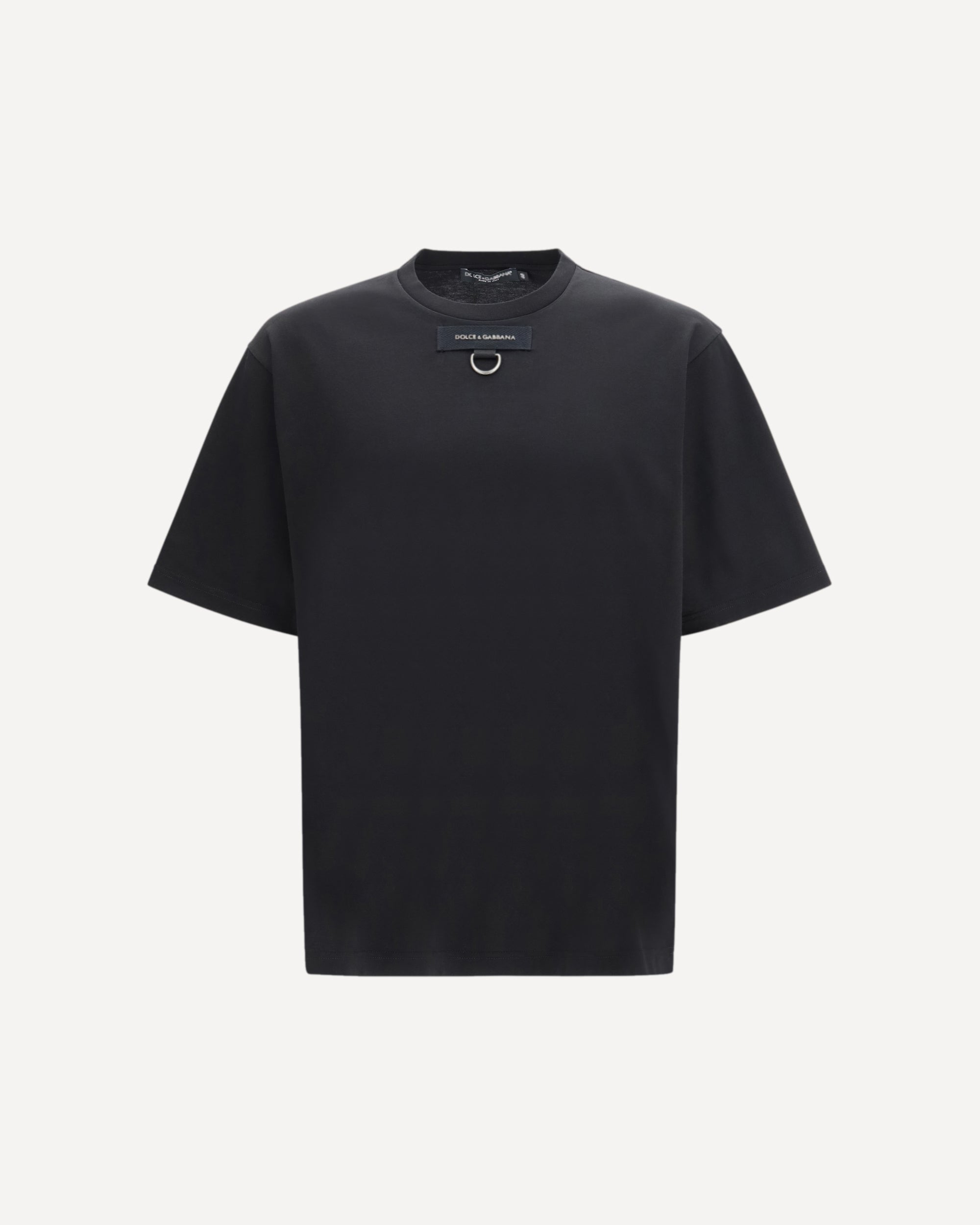 DOLCE & GABBANA Round neck short sleeve T-shirt with D-ring detail Male 52