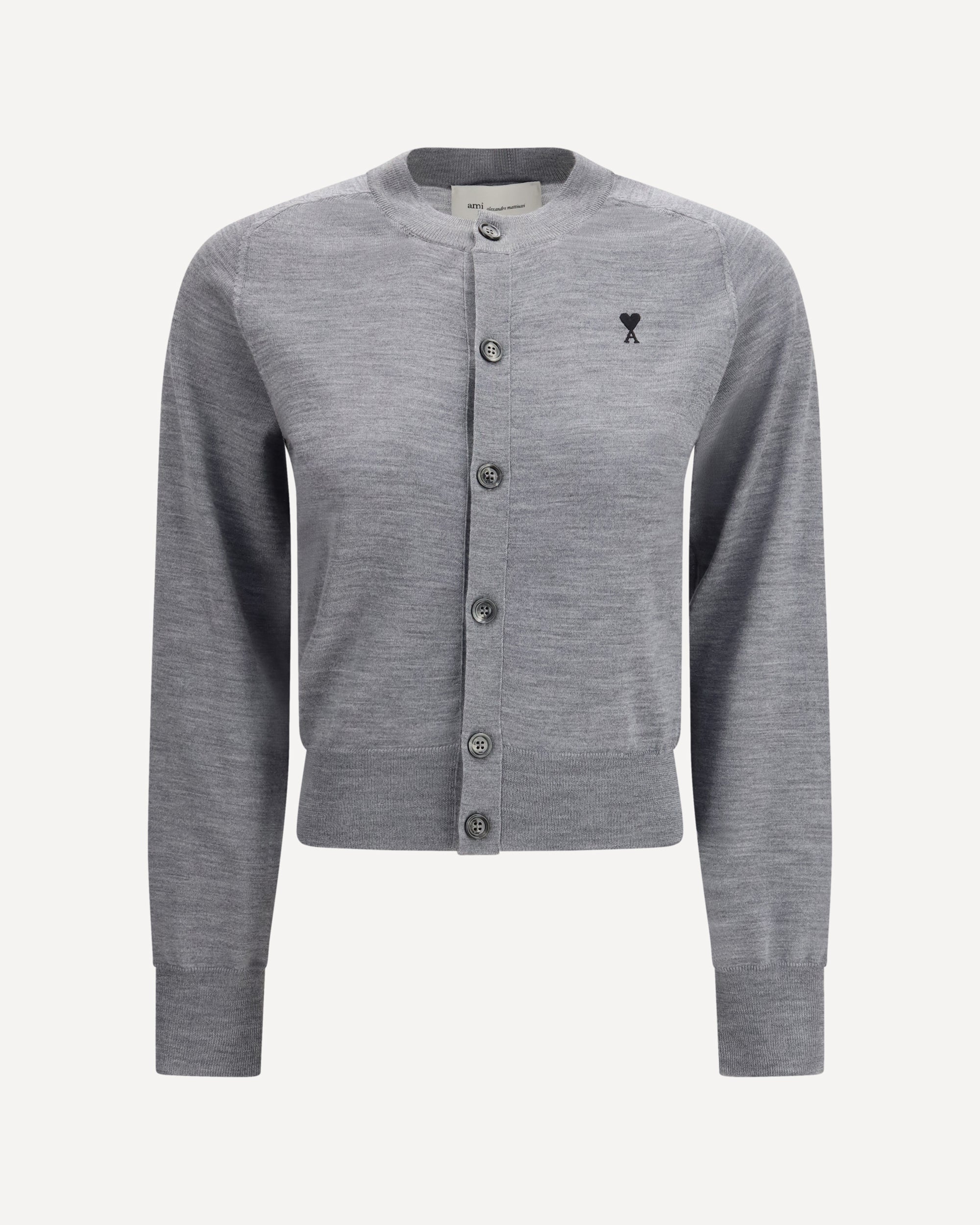 AMI PARIS Ami De Coeur Crew-Neck Cardigan Female XS