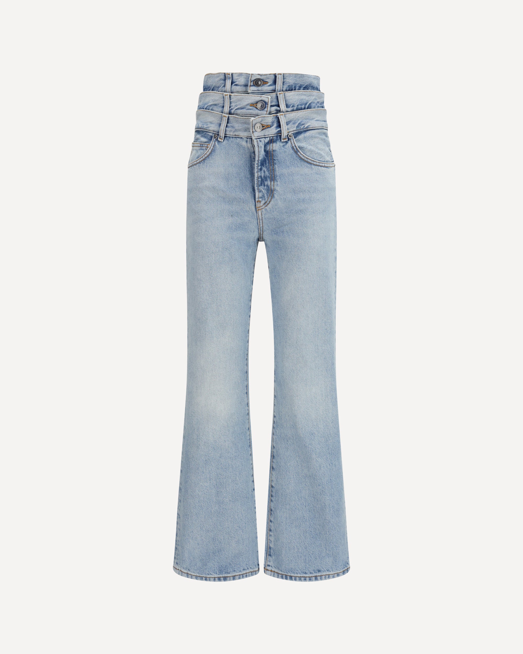 FIORUCCI Flared Jeans with triple-layer waist detail Female 26