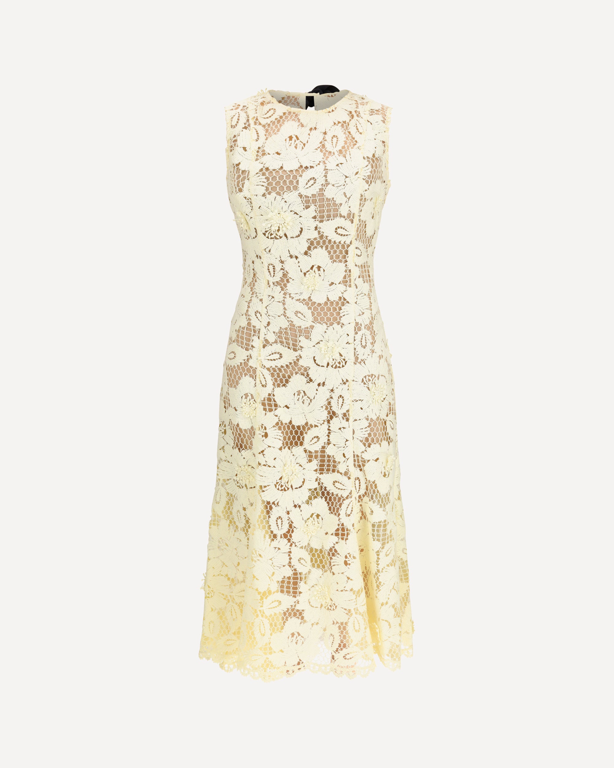 SELF-PORTRAIT Crochet lace midi Dress Female 10