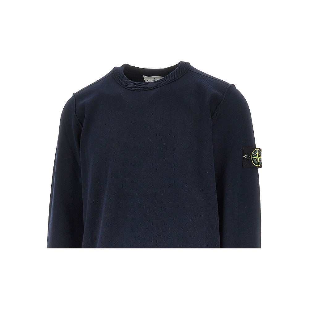 STONE ISLAND Organic cotton crewneck sweater Man XXL