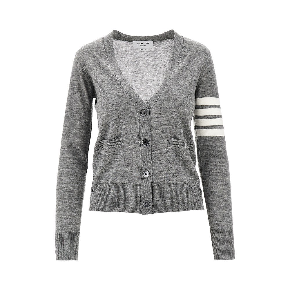 THOM BROWNE '4 Bar' wool cardigan Woman 36