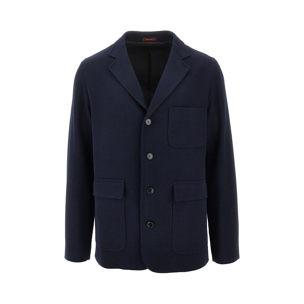 GUCCI Cotton jersey single-breasted jacket Man 48