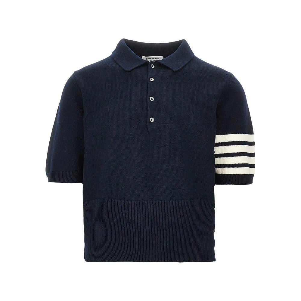 THOM BROWNE Lunar New Year intarsia wool polo shirt Man IV