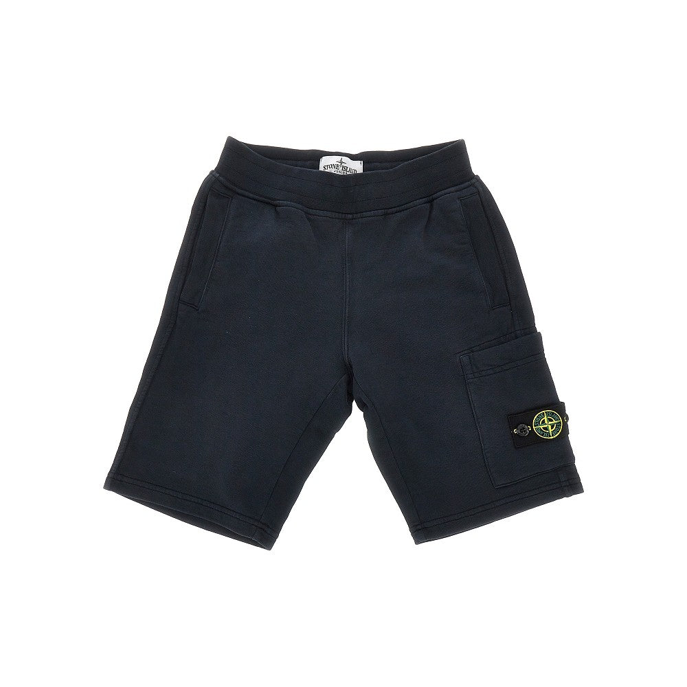 STONE ISLAND French terry cargo shorts Kids 12Y