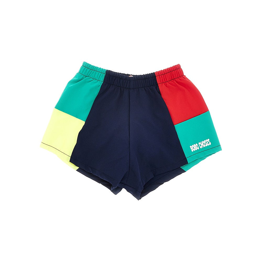BOBO CHOSES Color Block swim trunks Kids 6/7