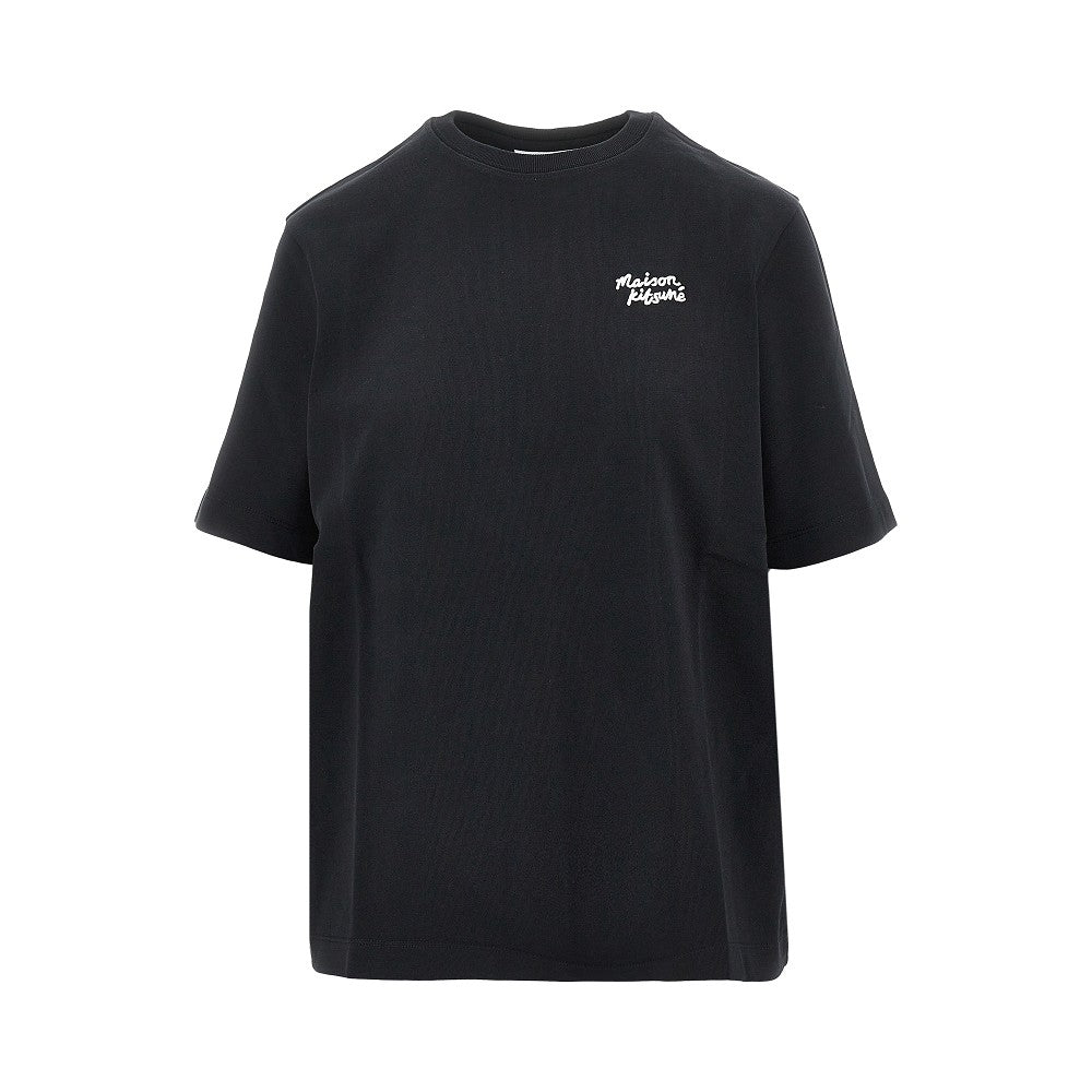 MAISON KITSUNE Maison Kitsuné Handwriting embroidery T-shirt Woman L