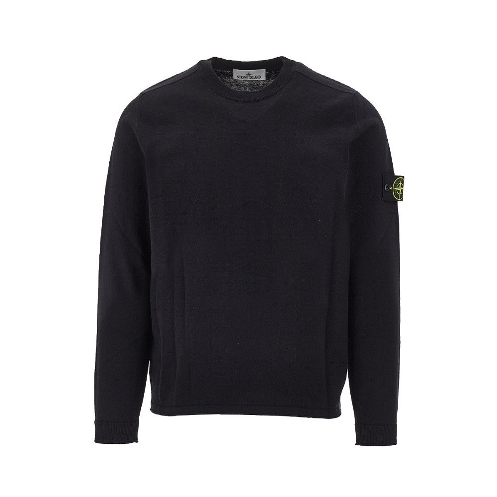 STONE ISLAND Raw Hand organic cotton crewneck sweater Man S