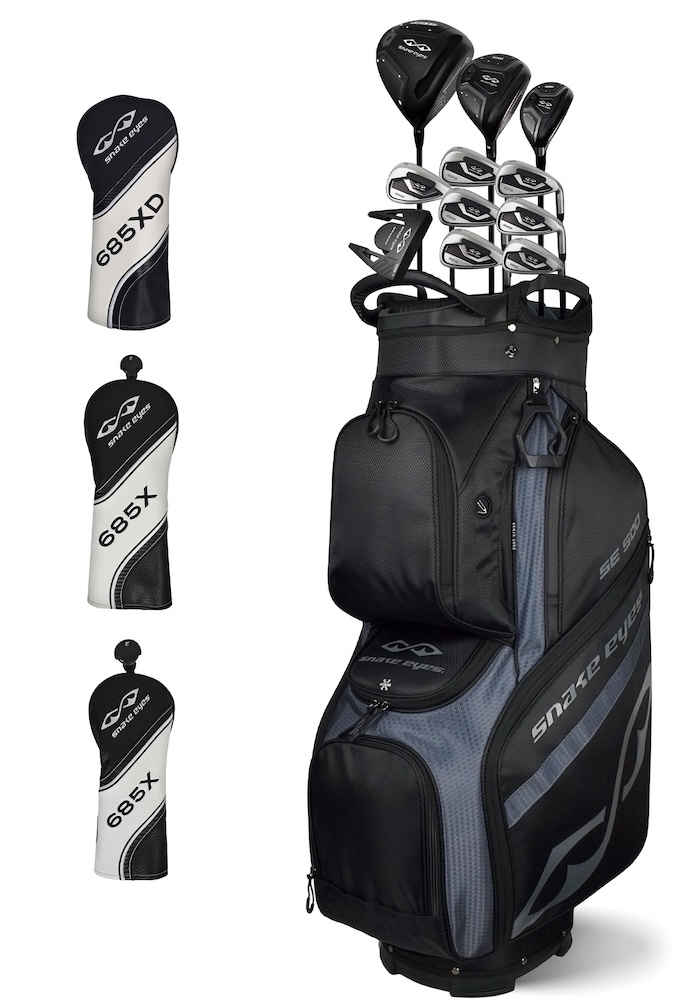 Snake Eyes Golf 685X Complete Set W/Bag Regular Flex