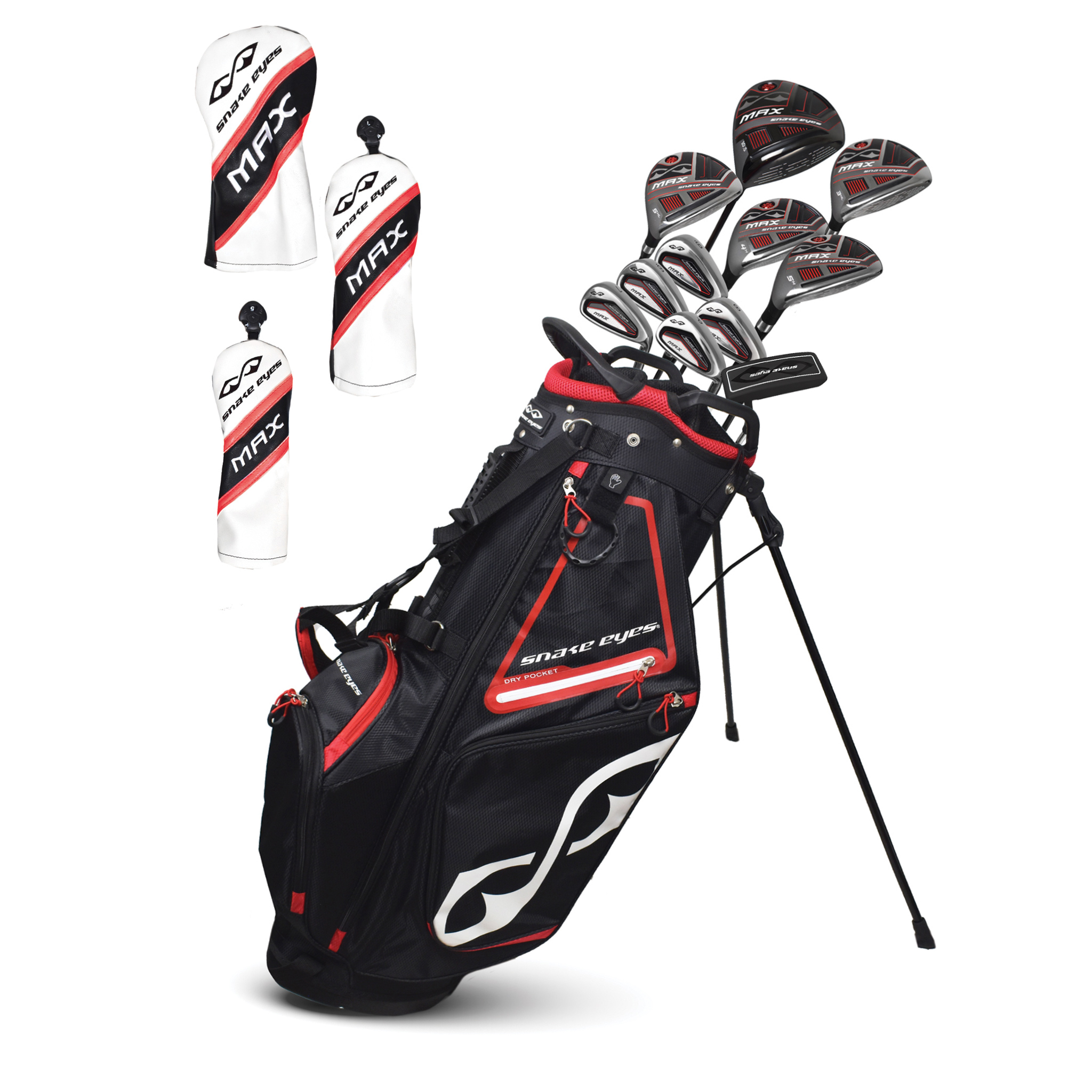 Snake Eyes Golf- Max Complete Set With Bag Regular Flex