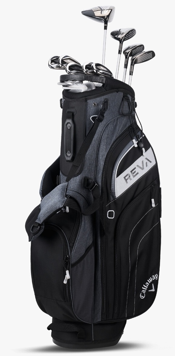 Callaway Golf Ladies REVA 11-Piece Complete Set With Stand Bag Black