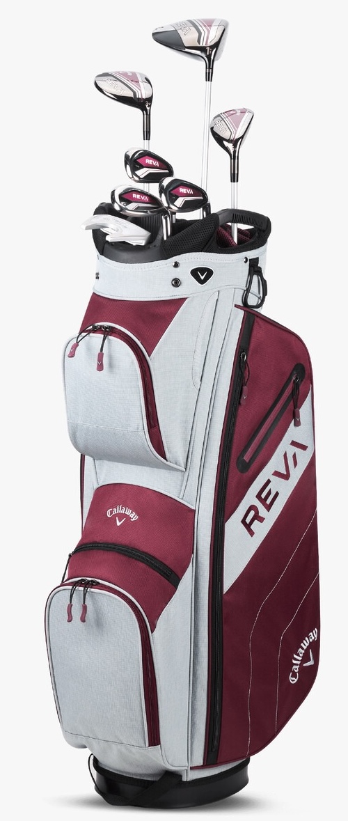 Callaway Golf Ladies REVA 8-Piece Complete Set With Cart Bag Eggplant