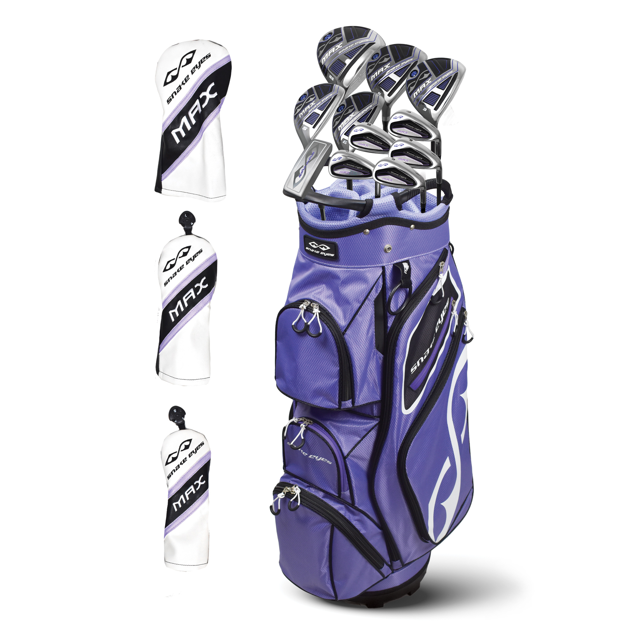 Snake Eyes Golf- Ladies MAX Complete Set With Bag Ladies Flex