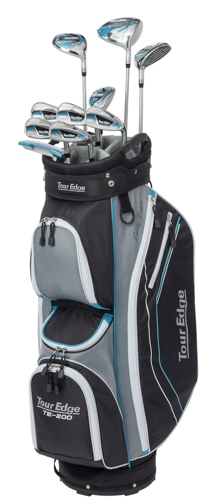 Tour Edge Golf LH Ladies TE-200 Complete Set With Cart Bag Standard (Left Handed)