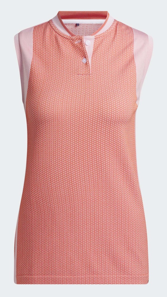 Adidas Golf Ladies Spacedye Sleeveless Polo