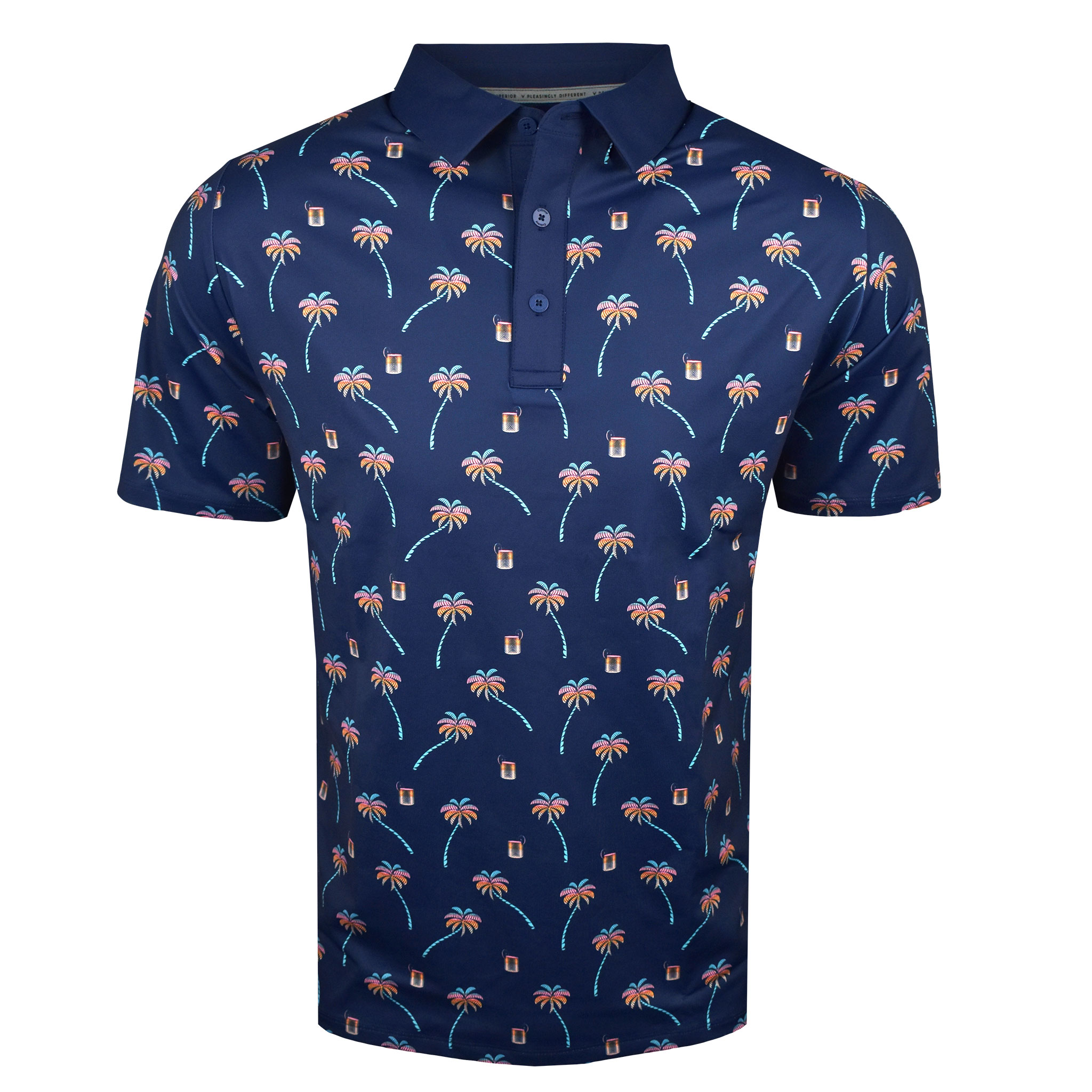 Callaway Golf Ombre Tropical Drink Polo