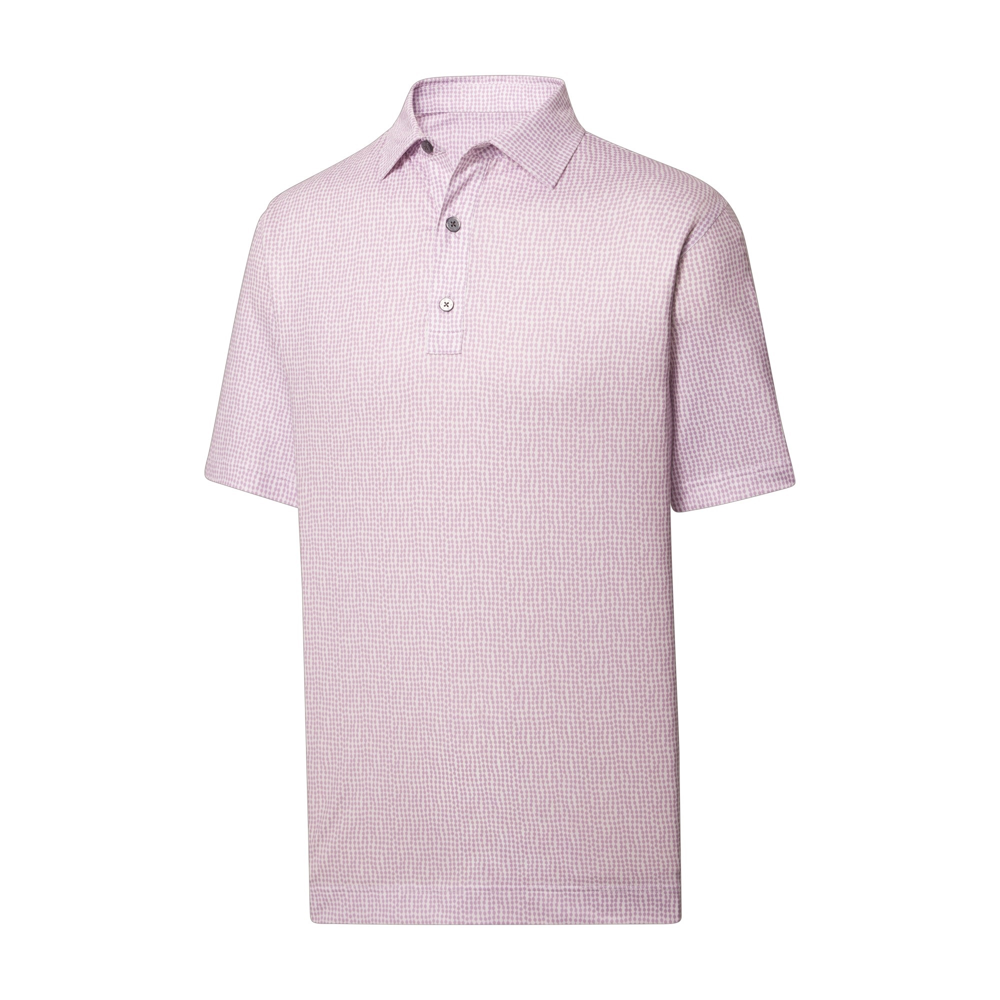 FootJoy Golf Bead Chain Print Lisle Self Collar Polo