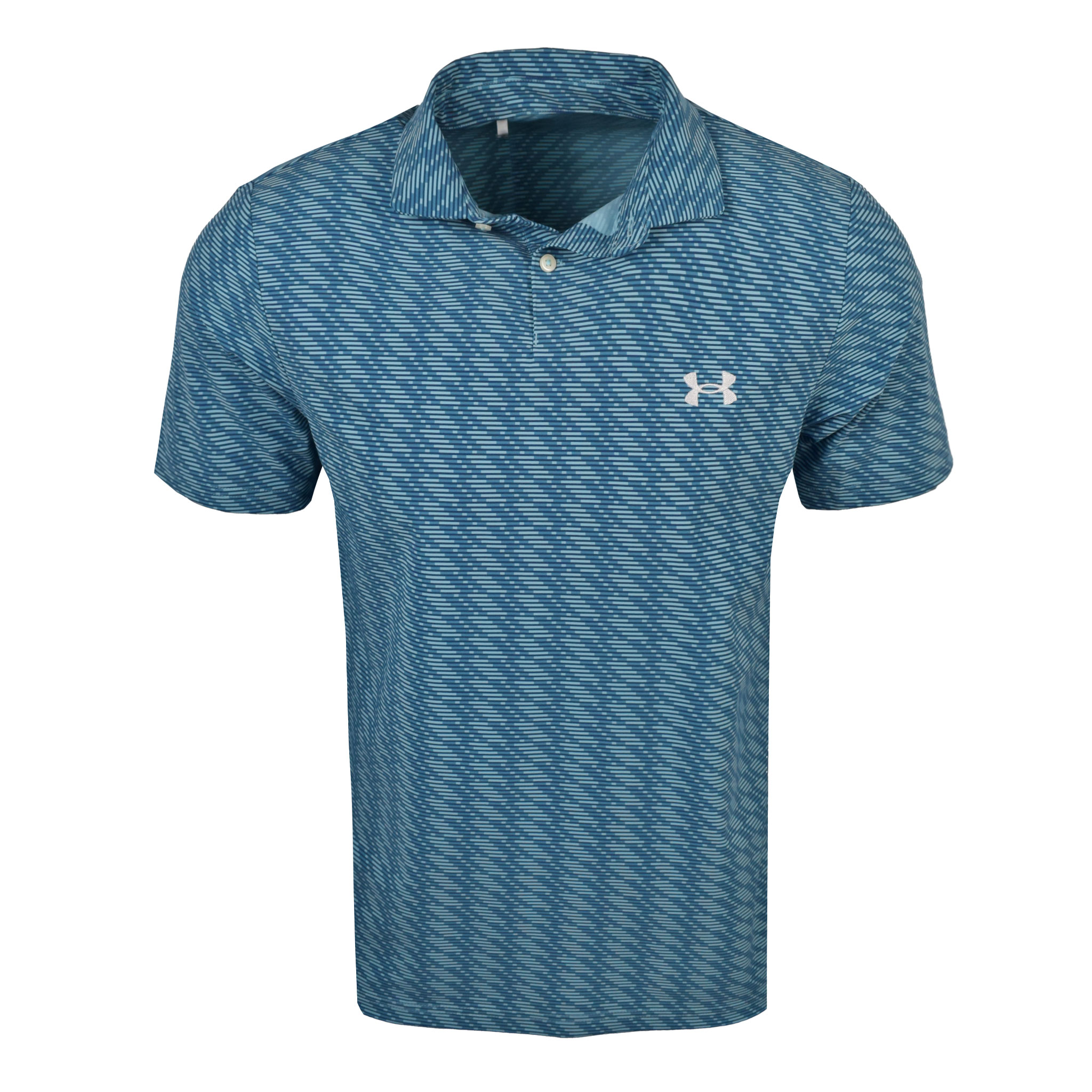 Under Armour Golf Drive Chill Deuces Stripe Polo