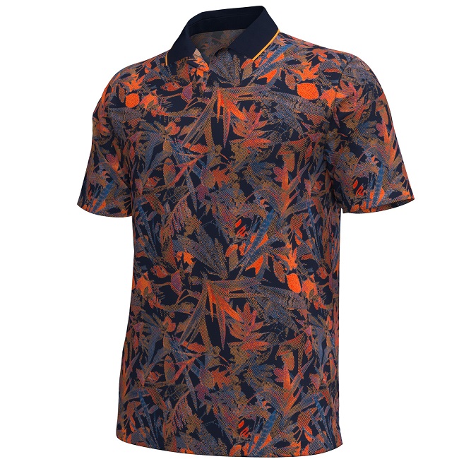 Under Armour Golf Iso-Chill Plant Etching Polo Phoenix Fire Medium