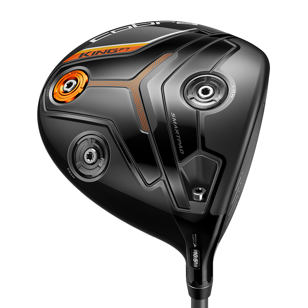 Pre-Owned Trade In Cobra King F7 Driver Graphite MLH Adjustable Stiff Orange Driver [ Fujikura Pro 60 Graphite ] * Value * LEFT HAND